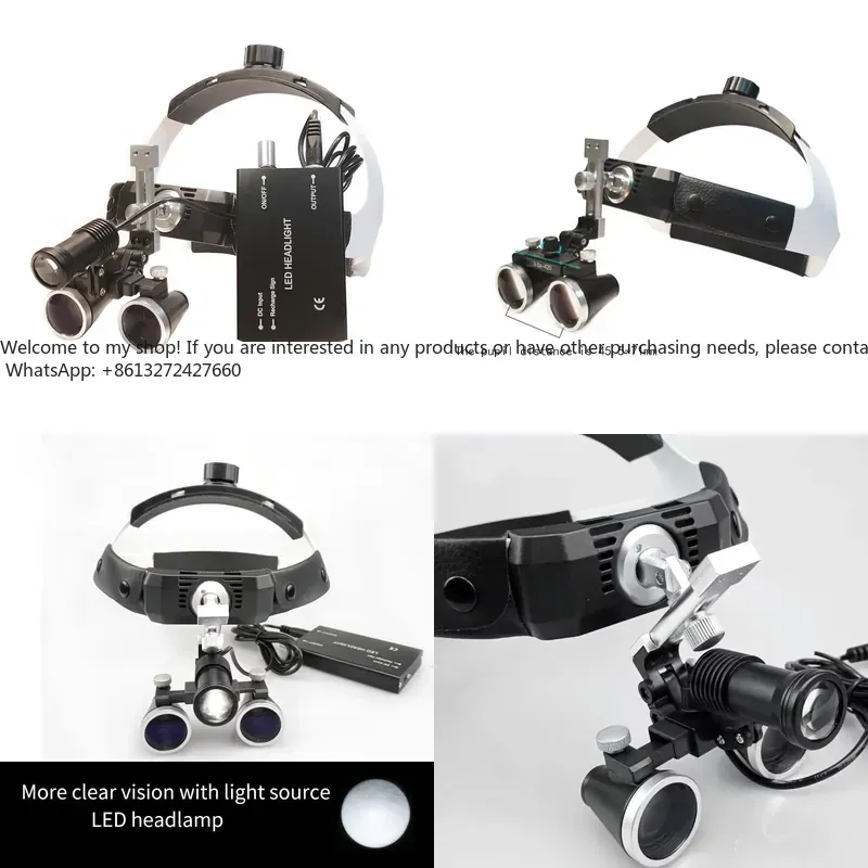 Led Medical Headlight - 3.5X/2.5X Magnification Binocular Loupe Surgery Magnifier