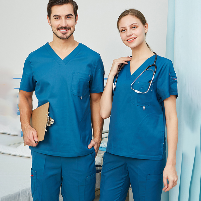 Medical Lab Uniform - Scrub Set Uniform Nurse Workwear Nursing
