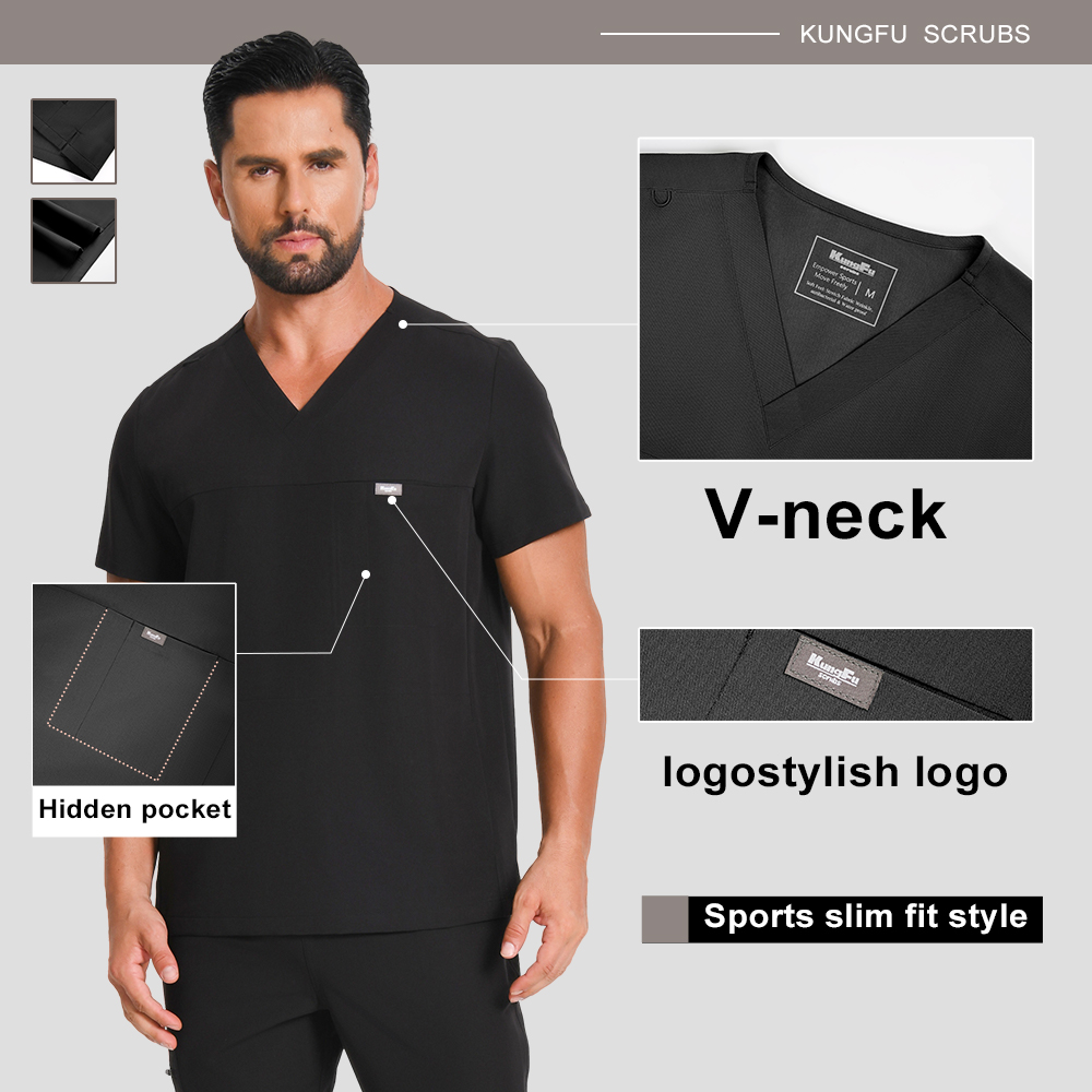 KUNGFU SCRUBS Men Surgical Uni - огляд і ціна Medical Lab Uniform