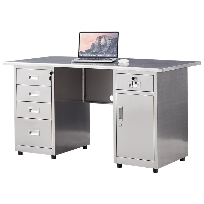 Stainless steel computer desk, - огляд і ціна Medical Lab Furniture