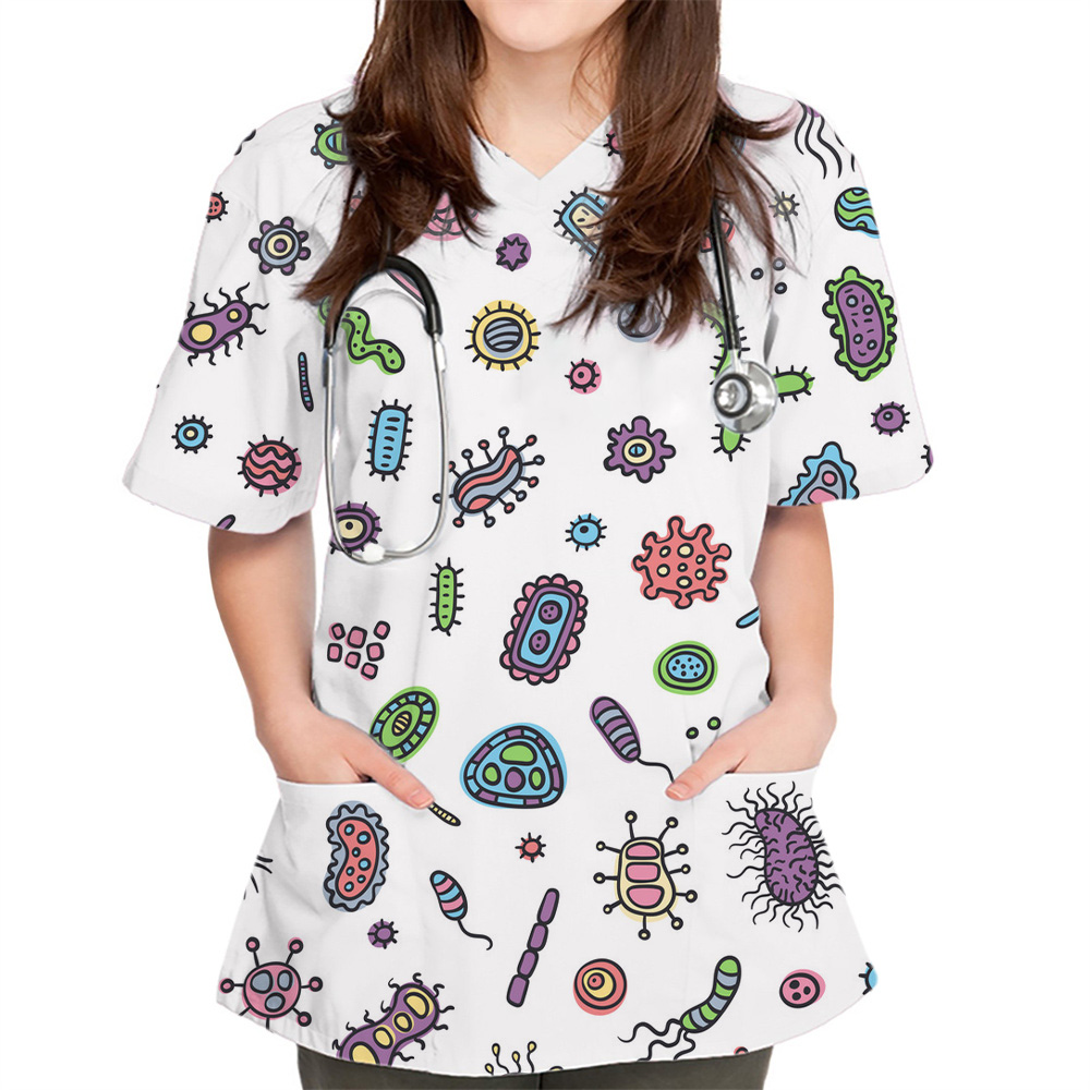New Women Tops Bacteriogram Pr - огляд і ціна Medical Lab Uniform