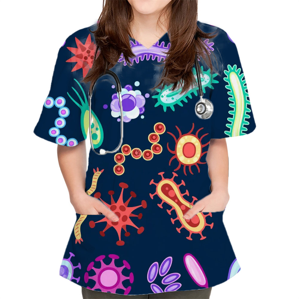 New Women Tops Bacteriogram Pr - огляд і ціна Medical Lab Uniform