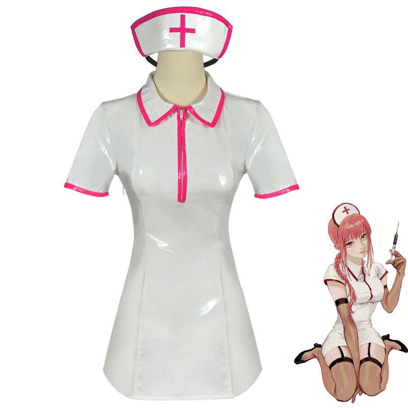 Anime Chainsaw Man Cosplay Cos - огляд і ціна Medical Lab Uniform