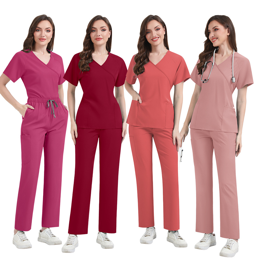 Slim Fit Women Scrubs Sets Hos - огляд і ціна Medical Lab Uniform